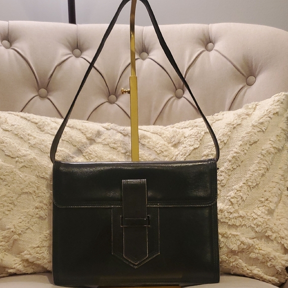 Yves Saint Laurent Black Leather Handbag - Picture 1 of 14